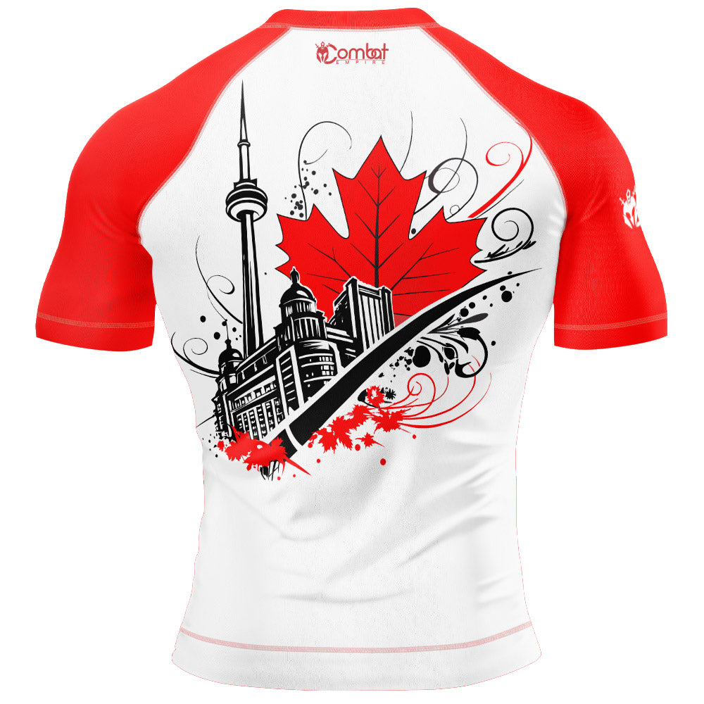 MMA PATRIOIT THE GREAT WHITE NORTH Long Sleeve Rash Guard