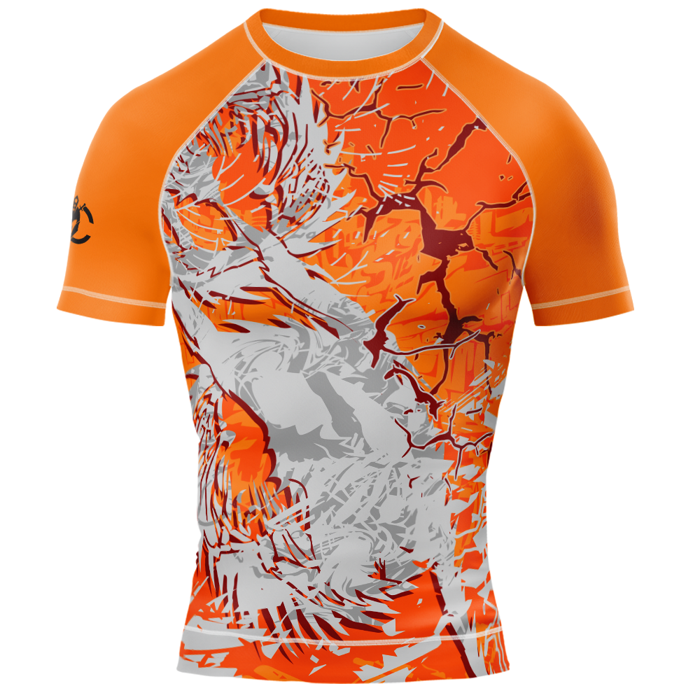 MMA CHINESE WOLF DRAGON SHORT SLEEVE RASH GUARD