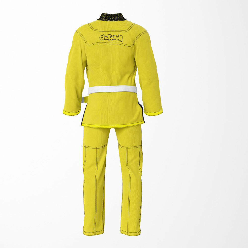 Yellow Grappler CHOKEMON Sublimation Brazilian Jiu Jitsu Gi