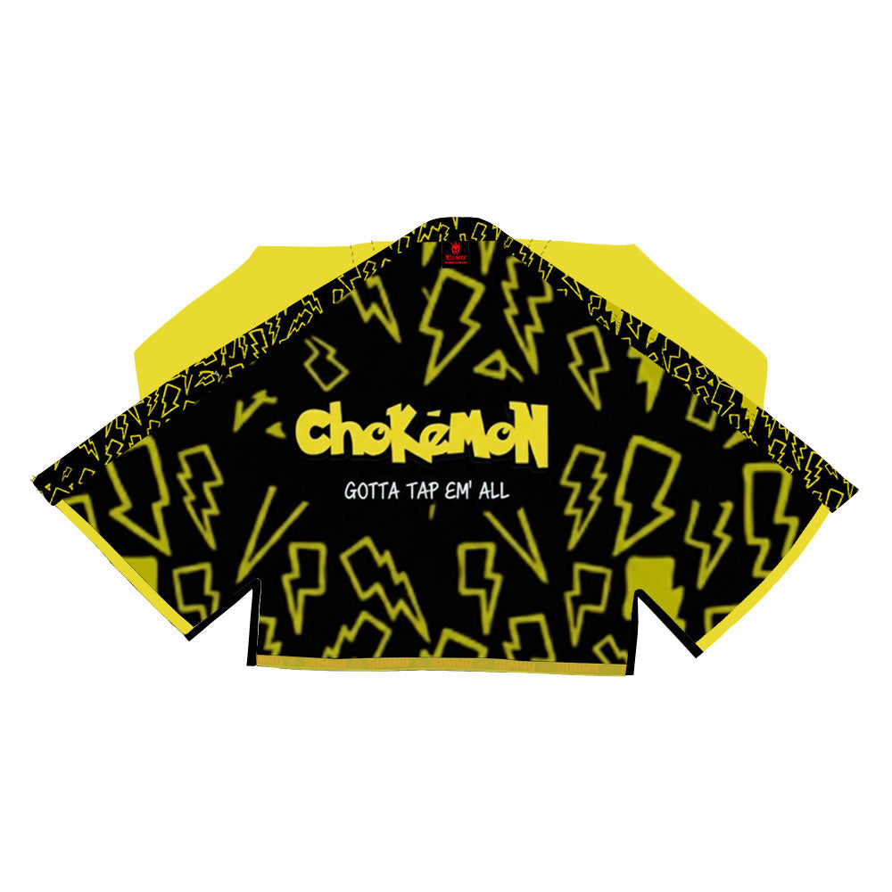 Yellow Grappler CHOKEMON Sublimation Brazilian Jiu Jitsu Gi