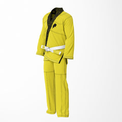 Yellow Grappler CHOKEMON Sublimation Brazilian Jiu Jitsu Gi