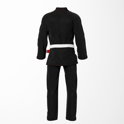 Combat Classic Black Brazilian Jiu Jitsu Gi with Red Threading