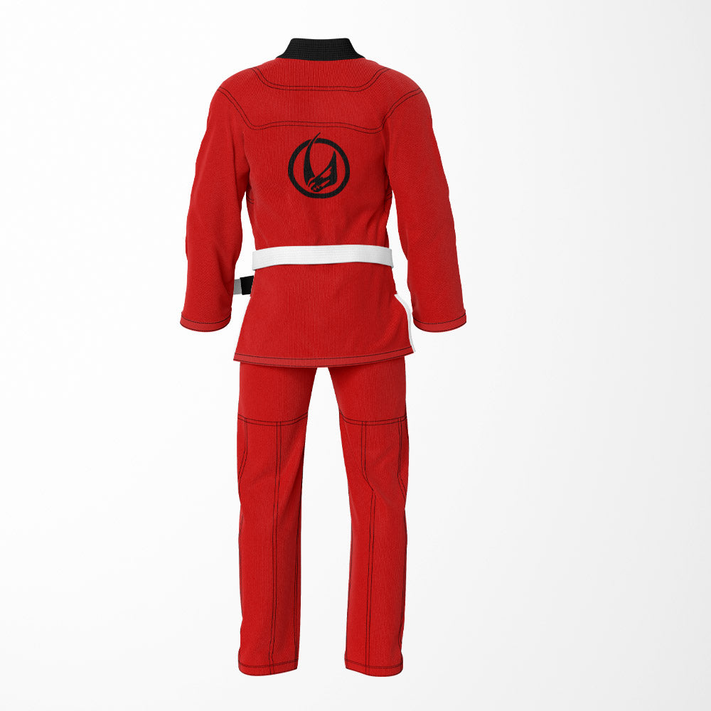 Mandalorian Helmet Red Sublimation Brazilian Jiu Jitsu Gi - Star Wars Inspired BJJ GI