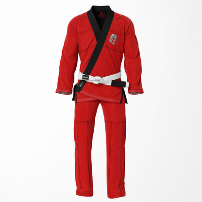Mandalorian Helmet Red Sublimation Brazilian Jiu Jitsu Gi - Star Wars Inspired BJJ GI