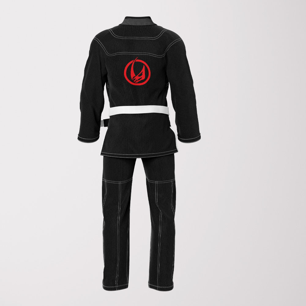 Mandalorian Helmet Black Sublimation Brazilian Jiu Jitsu Gi - Star Wars Inspired BJJ GI