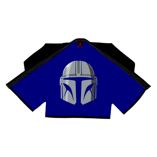 Mandalorian Helmet Black Sublimation Brazilian Jiu Jitsu Gi - Star Wars Inspired BJJ GI