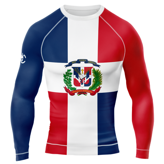 MMA PATRIOT DOMINICAN LONG&SHORT SLEEVE RASH GUARD