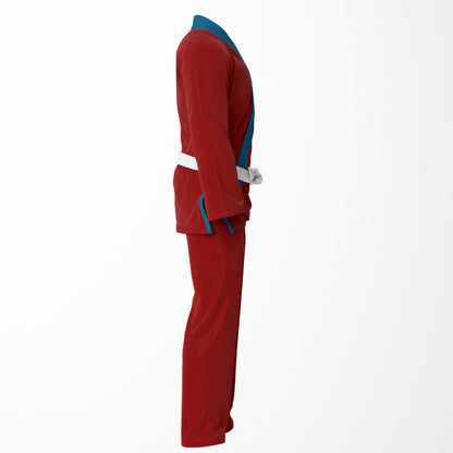 Fire and Ice Dragon Combat Sublimation Brazilian Jiu Jitsu Gi - Red/Blue BJJ GI