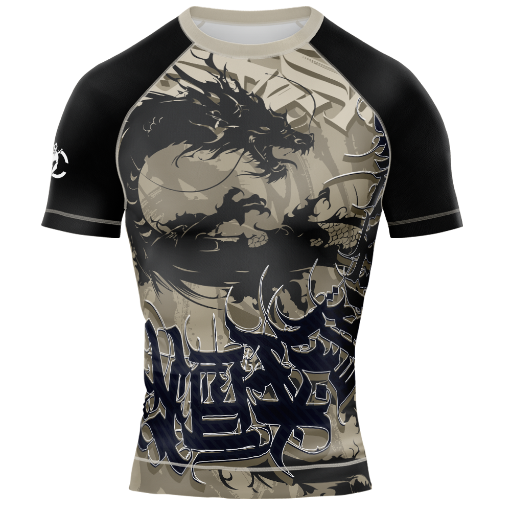 MMA DRAGON WAR DRAGON SHORT SLEEVE RASH GUARD