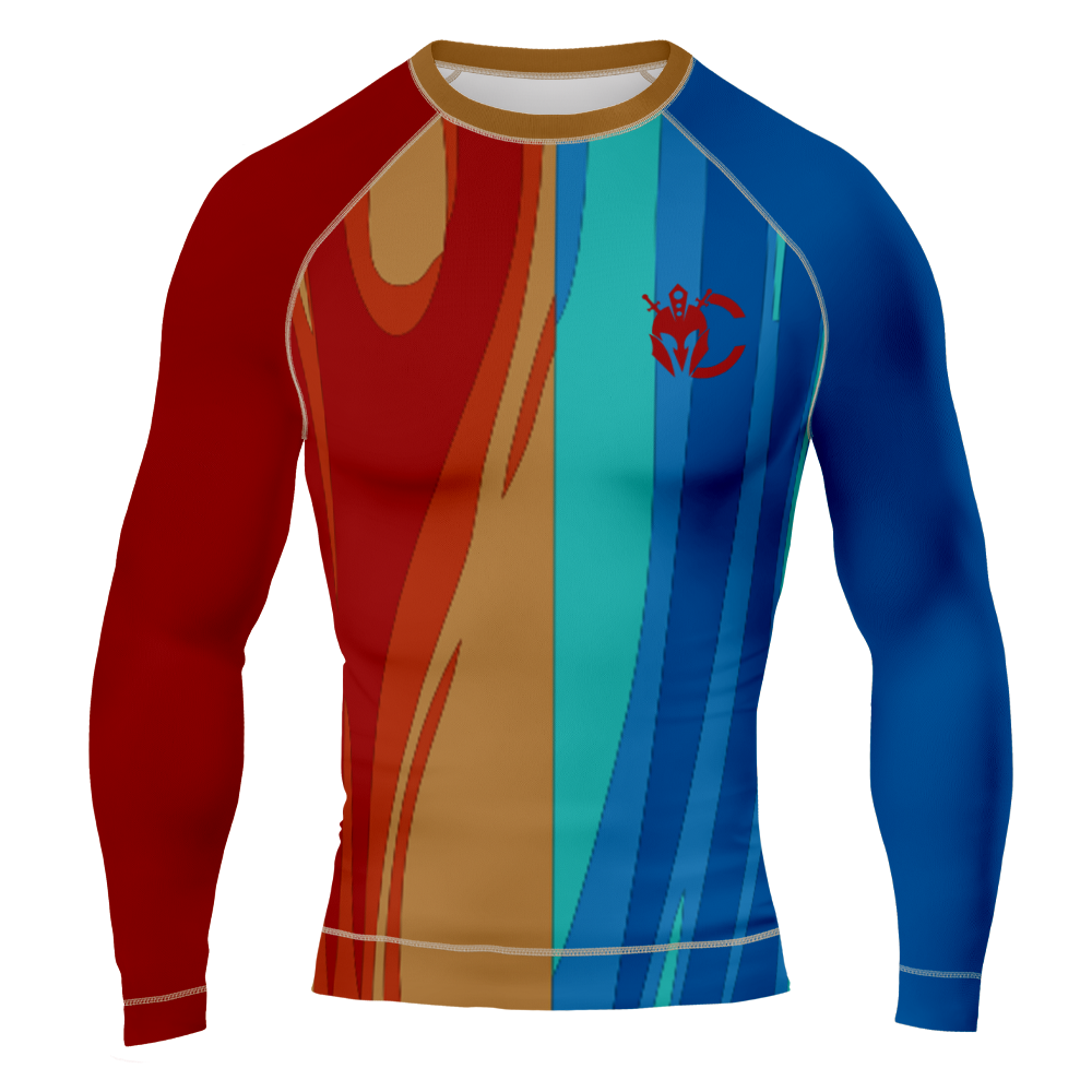 MMA Luffy Straw Hat Long Sleeve Rash Guard