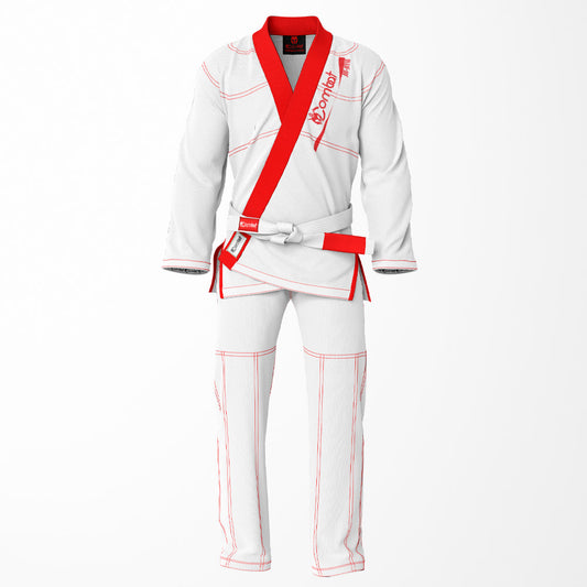 ENJOY A CHOKE Brazililan Jiu Jitsu Gi - White & Red Combo