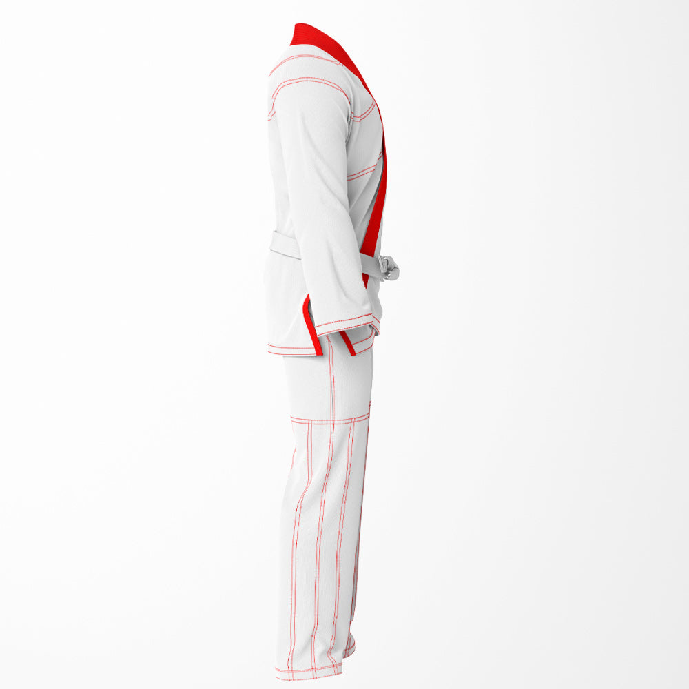 ENJOY A CHOKE Brazililan Jiu Jitsu Gi - White & Red Combo
