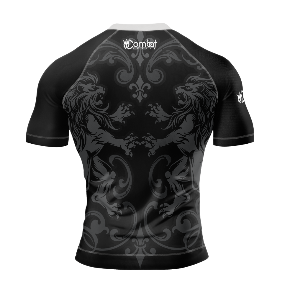 MMA Guarding Lions Short Sleeve Rash Guard