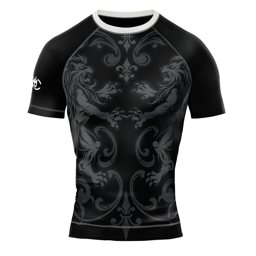 MMA Guarding Lions Short Sleeve Rash Guard