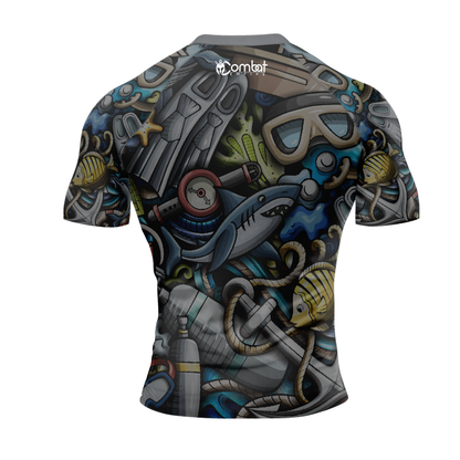 MMA Oceanic Armory Short Sleeve Rash Guard