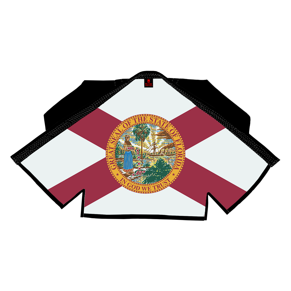 COMBAT PATRIOTIC ALL STATE OF AMERICA SUBLIMATION BRAZILIAN JIU JITSU GI BJJ GI)