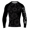 MMA Flower Pattern Long Sleeve Rash Guard