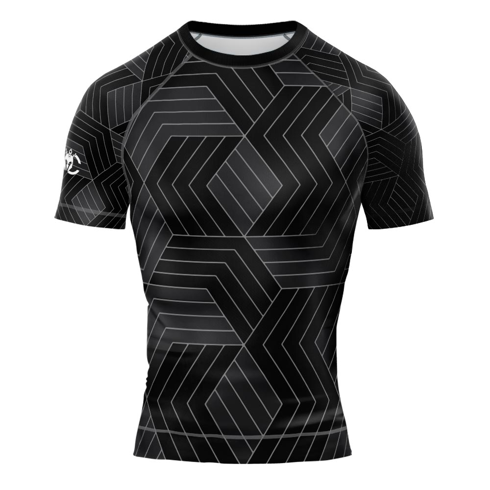MMA Hayabusa Geo Short Sleeve Rash Guard