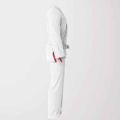 French Flag Sublimation BJJ Gi - White Pearl Wave Patriotic Edition