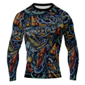 MMA Tatto Style Long Sleeve Rash Guard