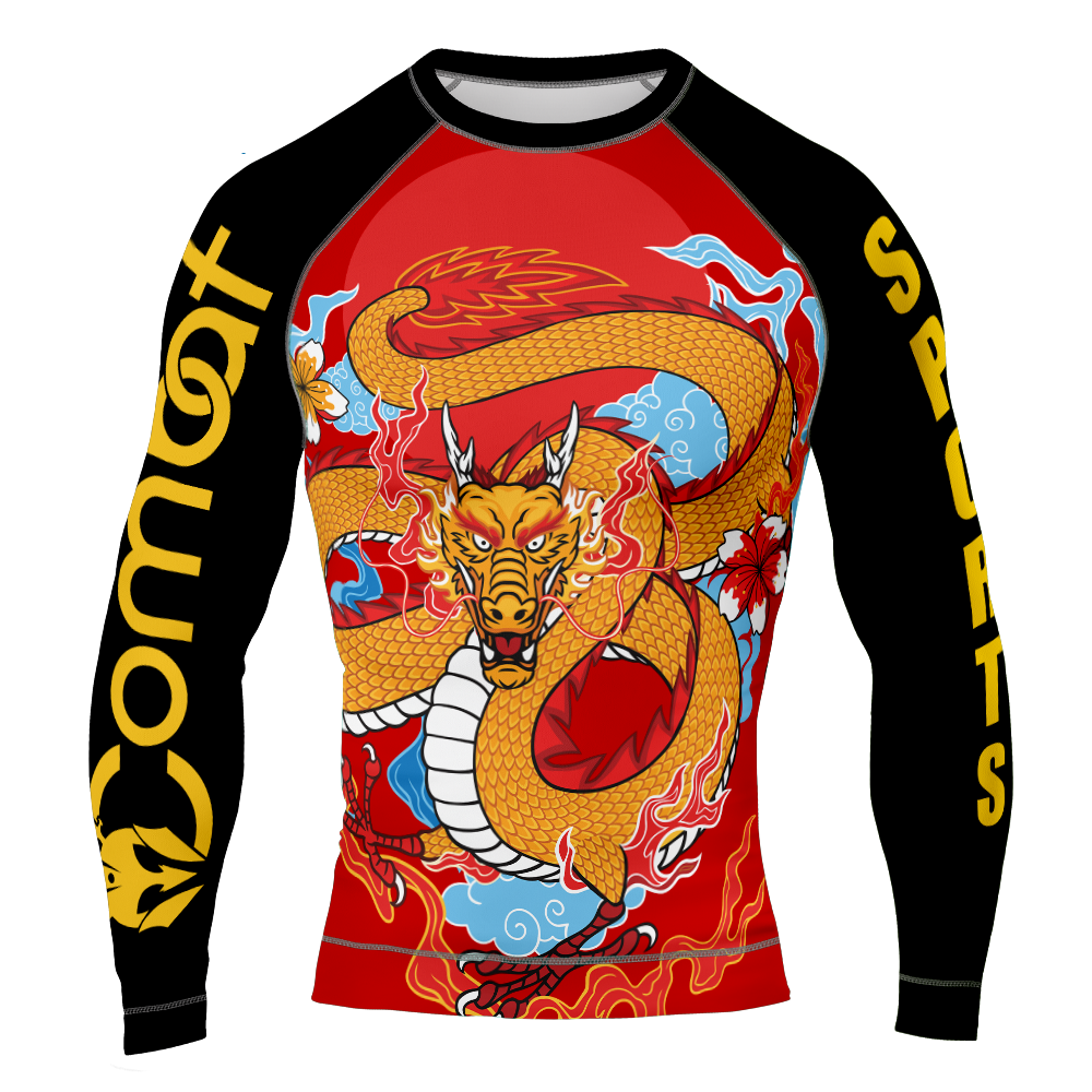 MMA Raging Dragon Long Sleeve Rash Guard
