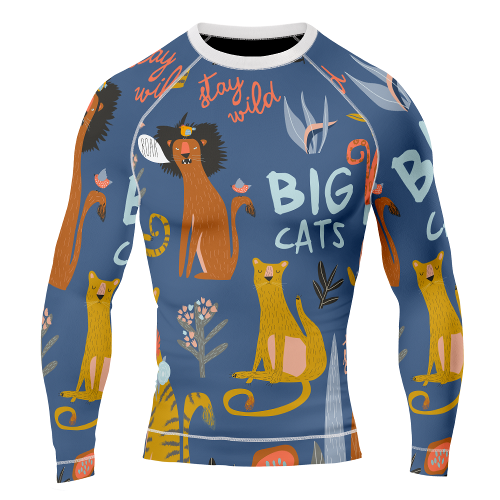 MMA Big Cats Long Sleeve Rash Guard