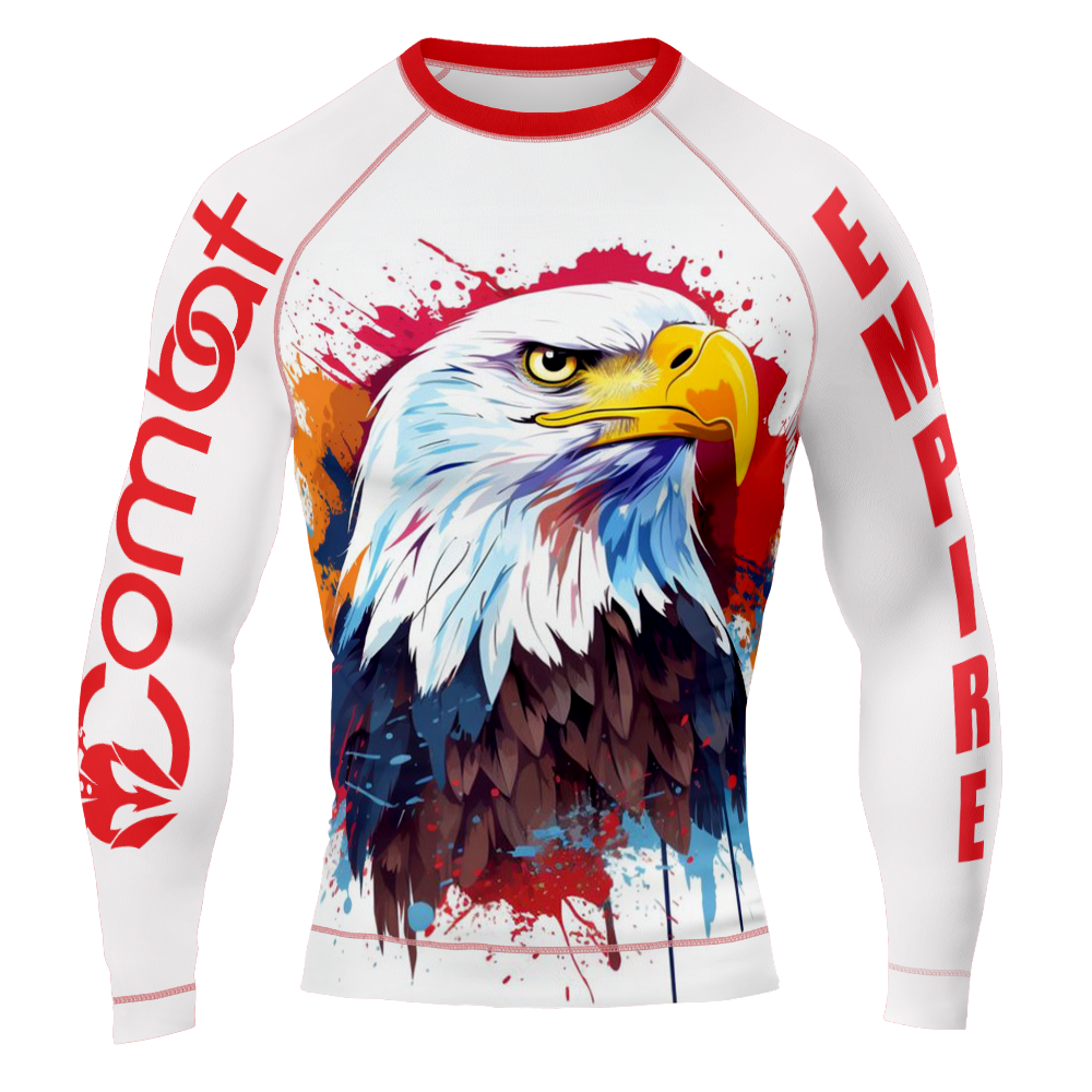 MMA Bald Eagle Long Sleeve Rash Guard