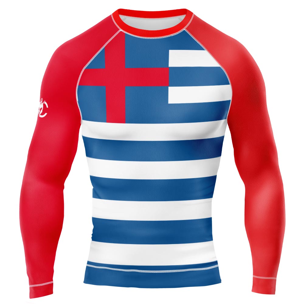 MMA PATRIOT GREECE LONG&SHORT SLEEVE RASHGUARD Flag