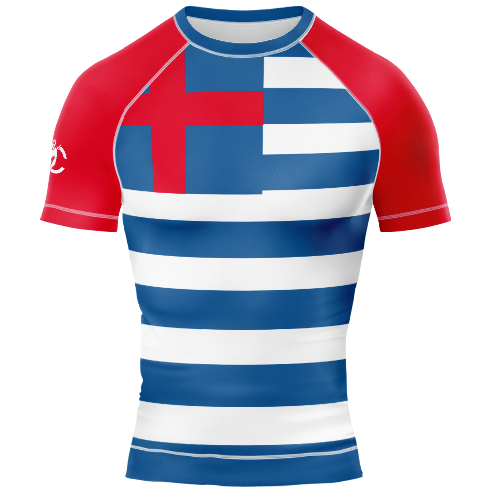 MMA PATRIOT GREECE LONG&SHORT SLEEVE RASHGUARD Flag
