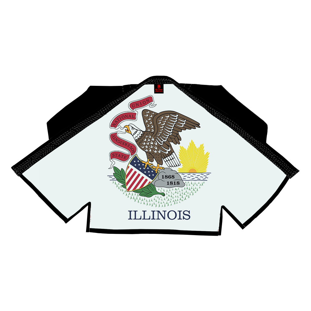 COMBAT PATRIOTIC ALL STATE OF AMERICA SUBLIMATION BRAZILIAN JIU JITSU GI BJJ GI)