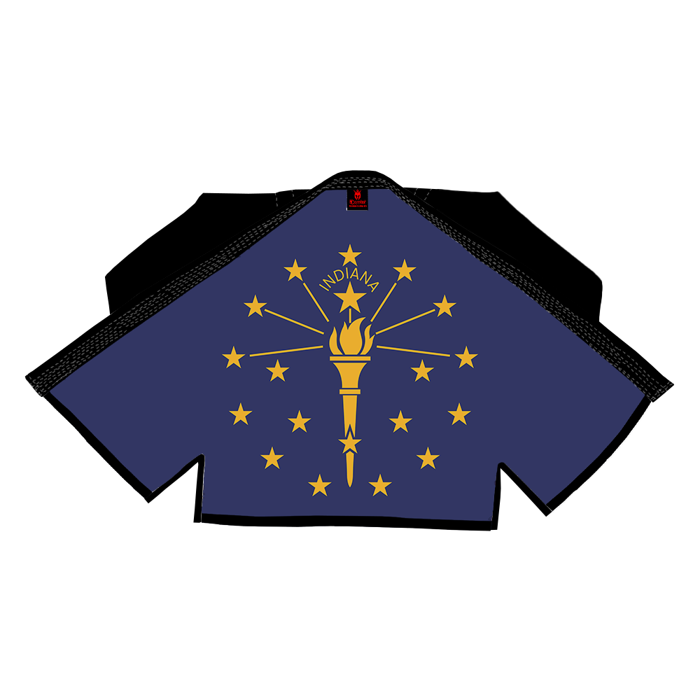 COMBAT PATRIOTIC ALL STATE OF AMERICA SUBLIMATION BRAZILIAN JIU JITSU GI BJJ GI)