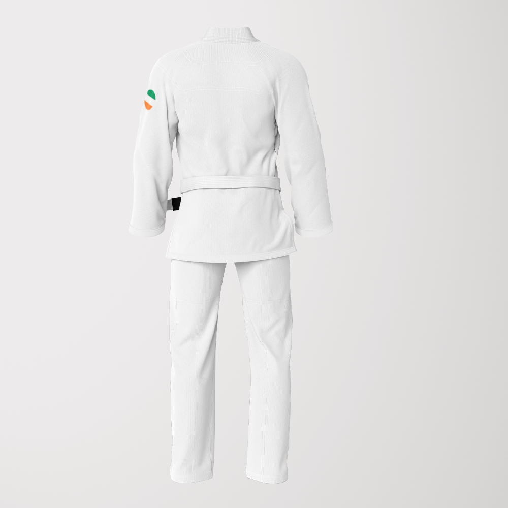 American Flag Sublimation BJJ Gi - White Pearl Weave Patriotic Edition