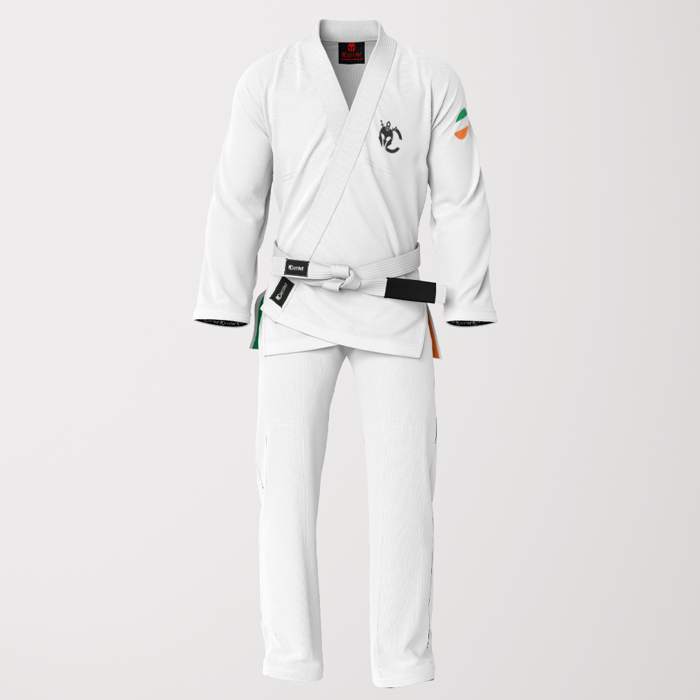 American Flag Sublimation BJJ Gi - White Pearl Weave Patriotic Edition