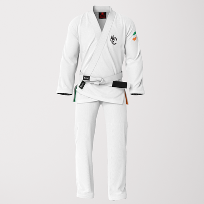 American Flag Sublimation BJJ Gi - White Pearl Weave Patriotic Edition