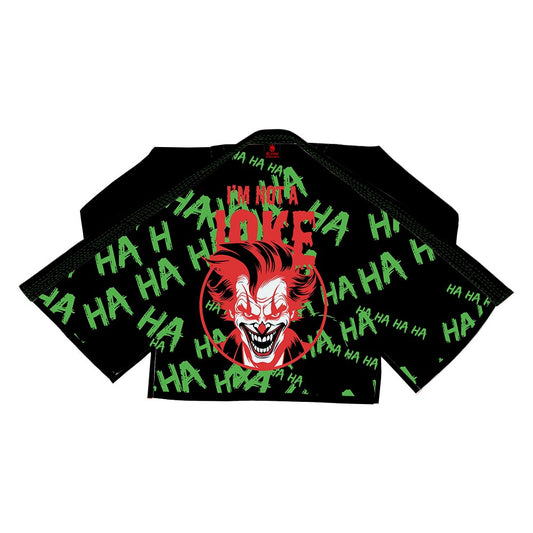 Joker Mad Grin Sublimation Brazilian Jiu Jitsu Gi - Black/Green BJJ GI