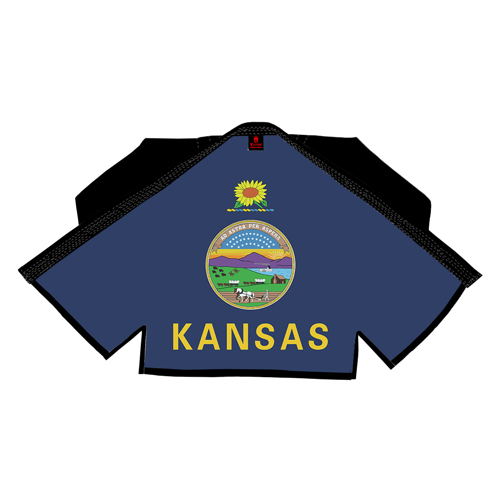 COMBAT PATRIOTIC ALL STATE OF AMERICA SUBLIMATION BRAZILIAN JIU JITSU GI BJJ GI)