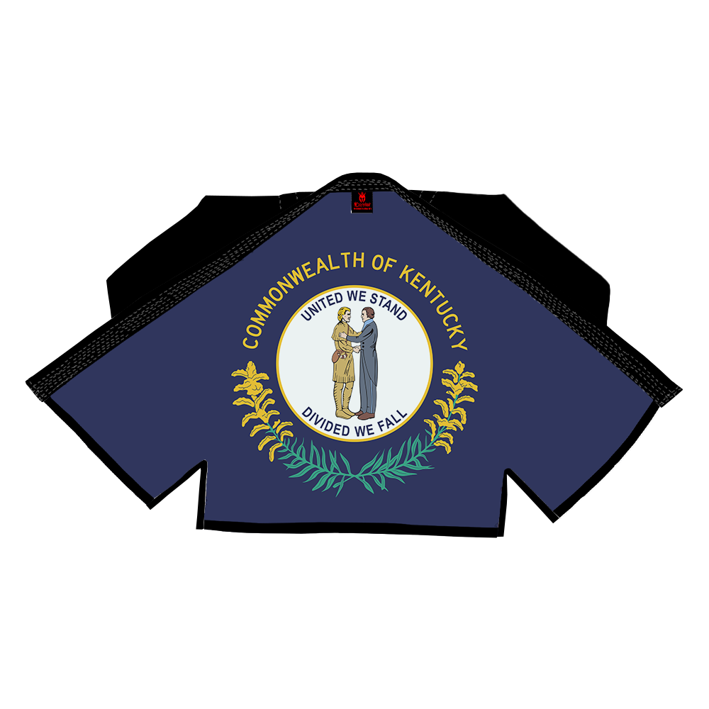 COMBAT PATRIOTIC ALL STATE OF AMERICA SUBLIMATION BRAZILIAN JIU JITSU GI BJJ GI)