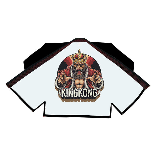 Combat King Kong Sublimation Brazilian Jiu Jitsu Gi - Black/Brown BJJ GI