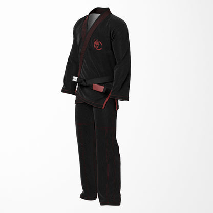 Combat King Kong Sublimation Brazilian Jiu Jitsu Gi - Black/Brown BJJ GI