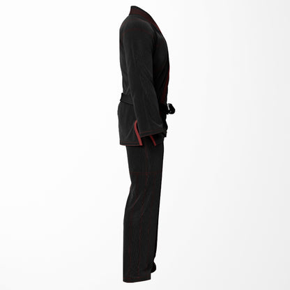 Combat King Kong Sublimation Brazilian Jiu Jitsu Gi - Black/Brown BJJ GI