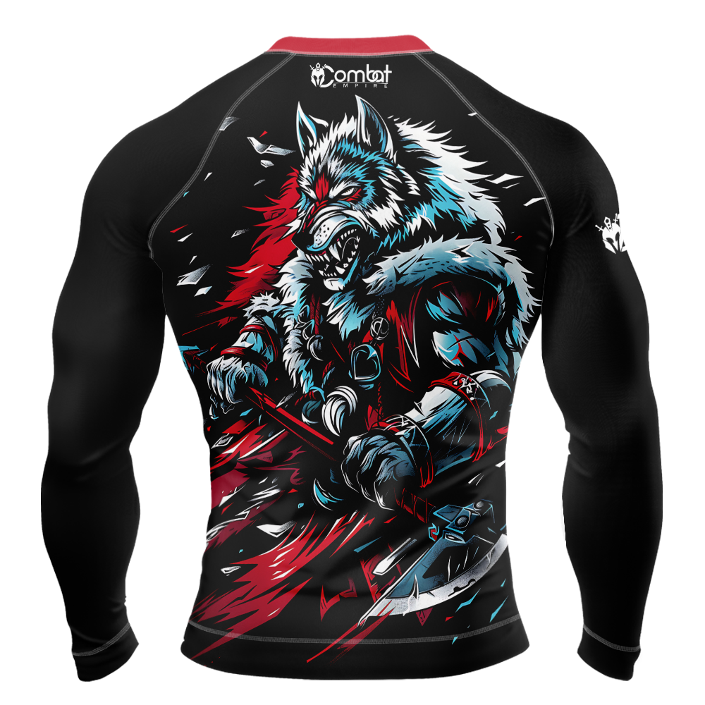 MMA KING WOLF Long Sleeve Rash Guard