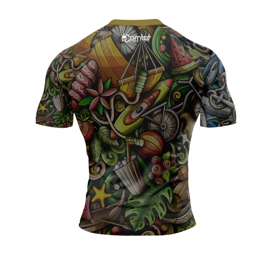 MMA Verdant Survival Short Sleeve Rash Guard