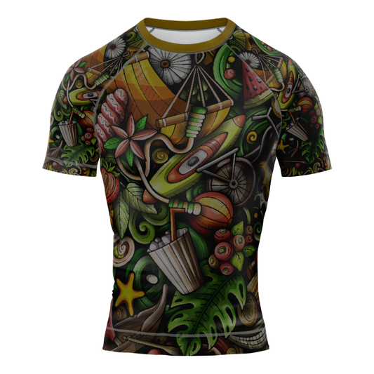 MMA Verdant Survival Short Sleeve Rash Guard
