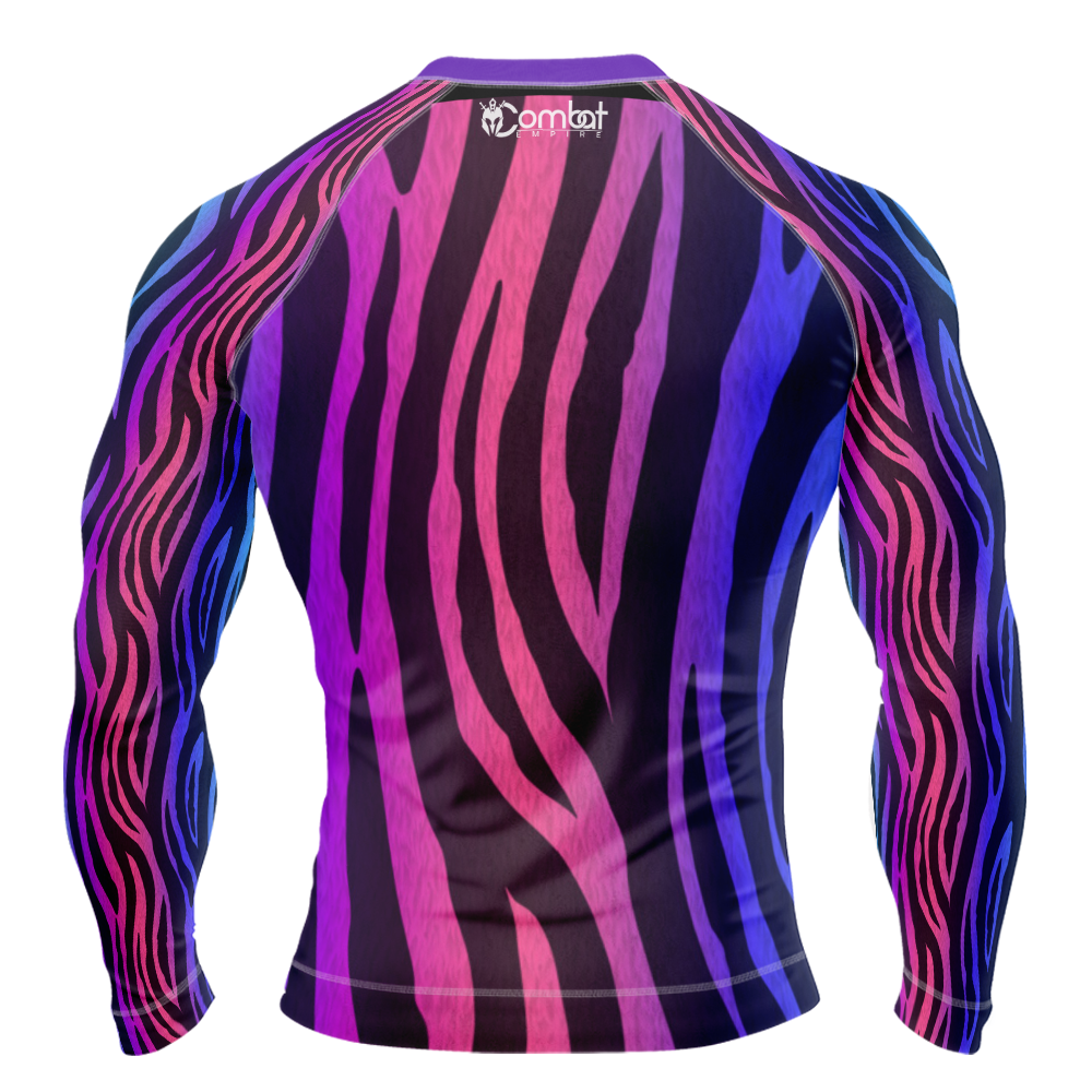 MMA Tiger Strips Long Sleeve Rash Guard