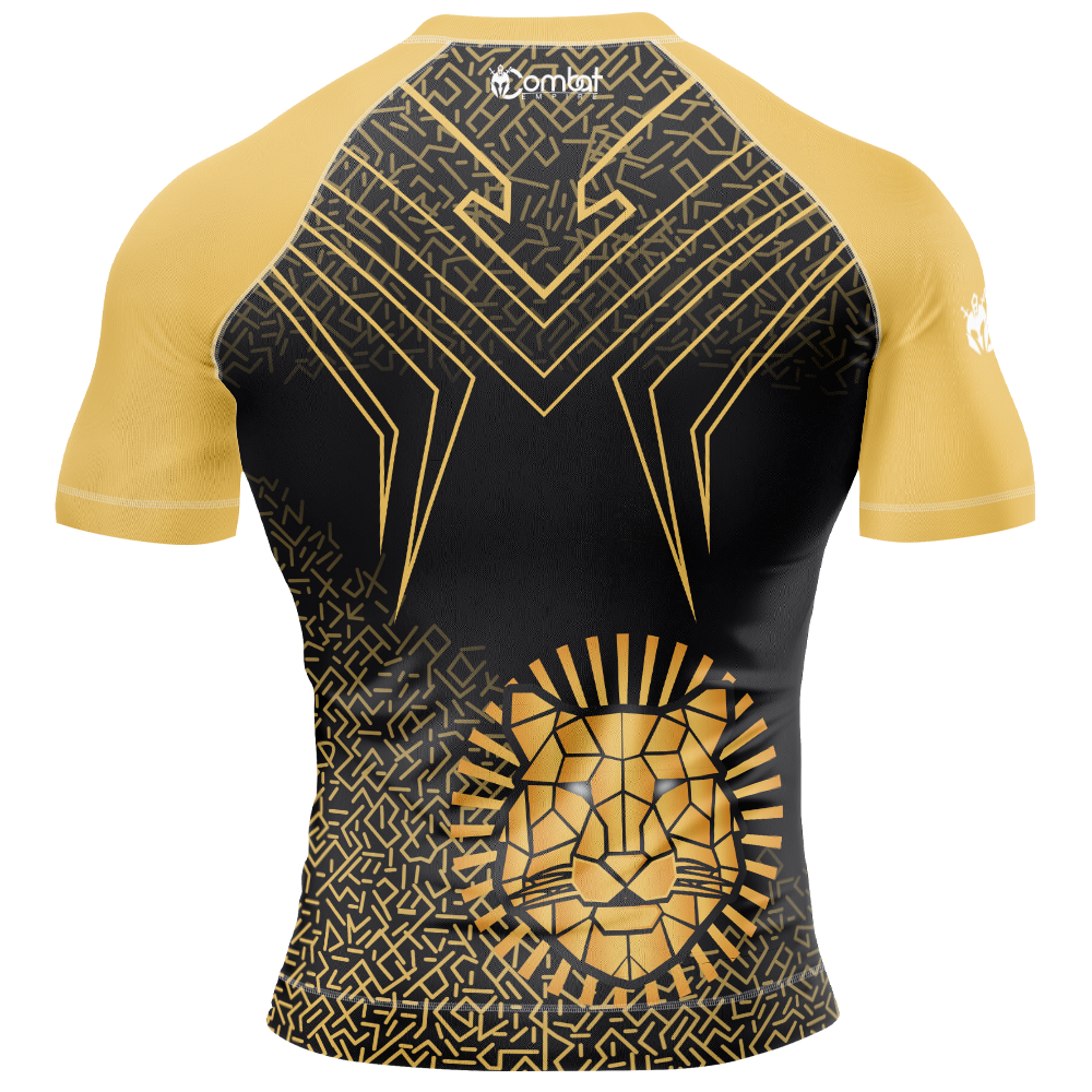 MMA LION CIRCLE SHORT SLEEVE RASH GUARD