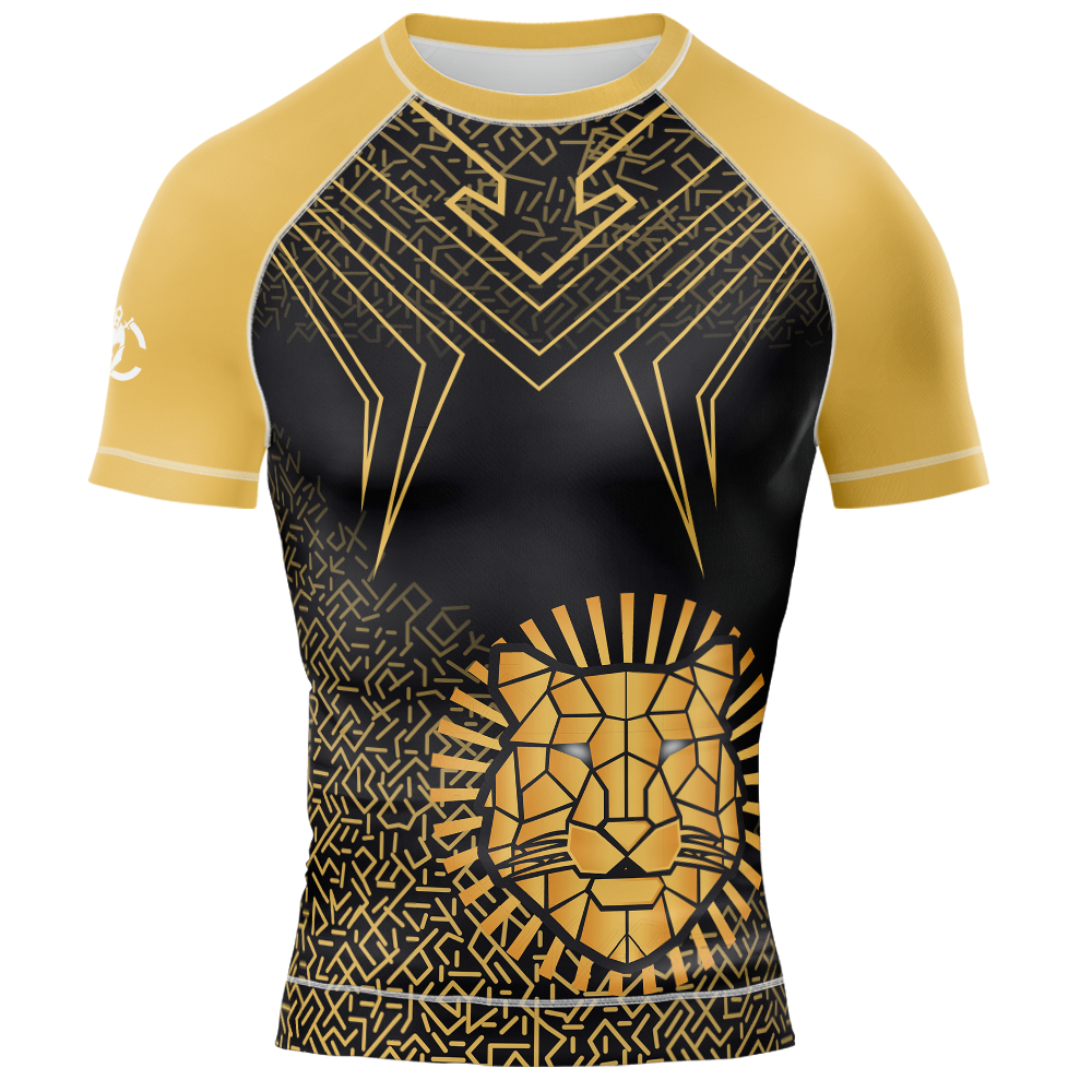 MMA LION CIRCLE SHORT SLEEVE RASH GUARD
