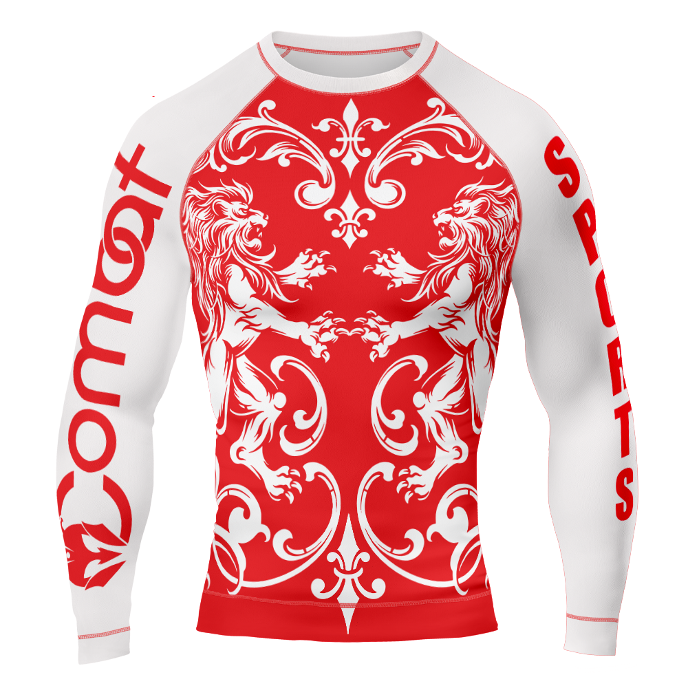 MMA Raging Lion Long Sleeve Rash Guard