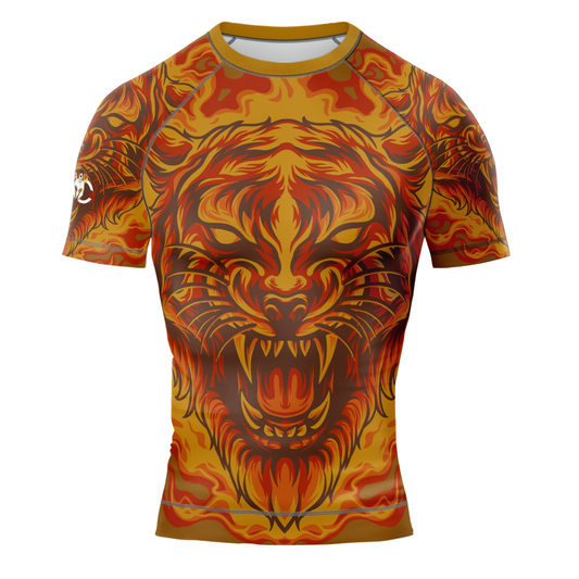 MMA Raging Lion Short Sleeve Rash Guard