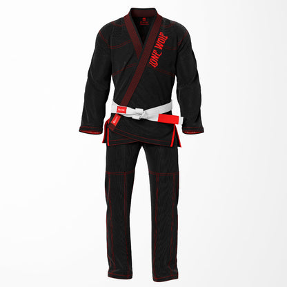 Black Lone Wolf Sublimation Brazilian Jiu Jitsu Gi for Men