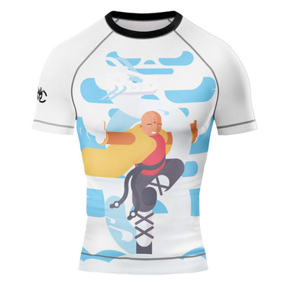 MMA Monk Kung Fu Short Sleeve Rash Guard